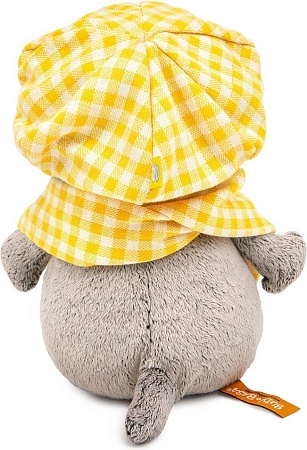 Классическая игрушка BUDI BASA Кот Басик Baby в берете и шарфе в клетку 10870428
