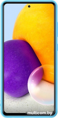 Чехол Samsung Silicone Cover для Samsung Galaxy A72 (синий)