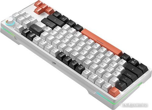 Клавиатура Cyberlynx ZA87 White Black Orange (TNT Yellow)