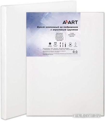 Холст для рисования Azart грунтованный акрилом на подрамнике 100x80 см (хлопок)