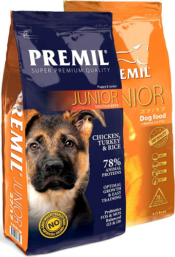Сухой корм для собак Premil Junior Super Premium 2.5 кг