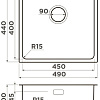 Кухонная мойка Omoikiri Tadzava 49-U/I Ultra 15 IN (нержавеющая сталь)