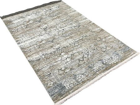 Ковер для жилой комнаты Radjab Carpet Валенсия Прямоугольник 10572RK 2.4x3.4 (cream/vizon)