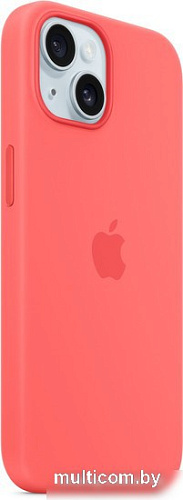Чехол для телефона Apple MagSafe Silicone Case для iPhone 15 Plus (гуава)
