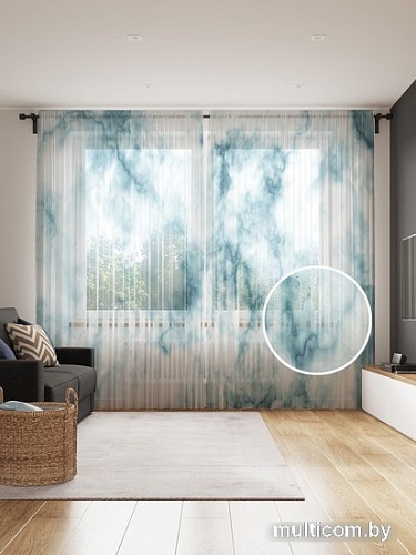 Комплект штор JoyArty Облачный мрамор 1.45x2.65 м tul_19436_145x265 (2 шт)