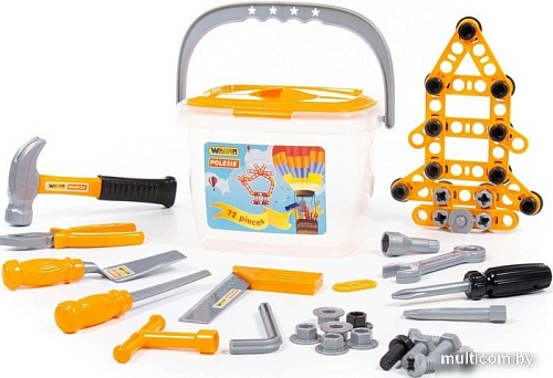 Набор инструментов игрушечных Полесье №1 47151 (в ведерке)