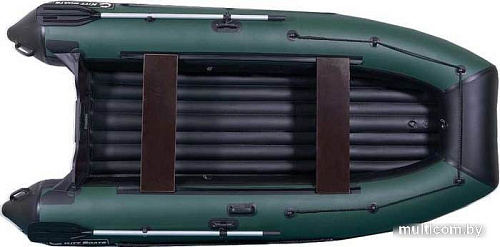 Моторно-гребная лодка KittBoats 330 НДНД (черный/зеленый)