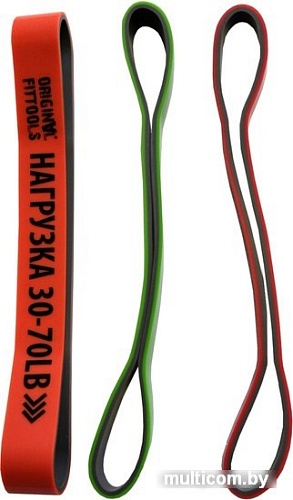 Набор эспандеров Original FitTools FT-80-SET (3шт)
