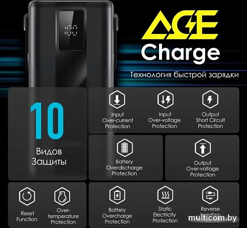 Внешний аккумулятор Itel Maxpower 450PF 45000mAh (черный)