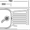 Кухонная мойка Kromevye EC 163 D