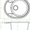 Кухонная мойка Laveo Dafne SGD 483T (бежевый)