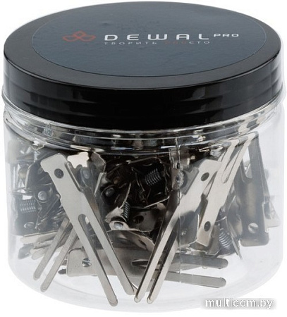 Зажим для волос Dewal CL939 (50 шт, серебристый)