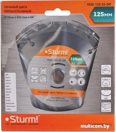 Пильный диск Sturm 9020-125-22-24T
