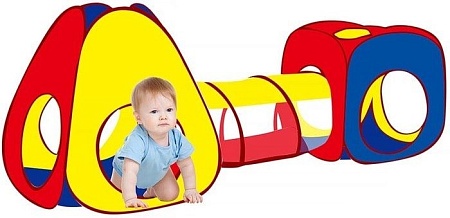 Игровая палатка Pituso Конус + туннель + квадрат + 100 шаров J1088G