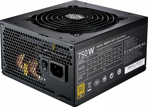 Блок питания Cooler Master MWE Gold Fully Modular 750W MPY-7501-AFAAG