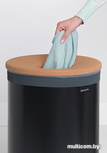 Бак Brabantia 120022 (черный, крышка из пробки)