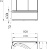 Душевая кабина Domani-Spa Eco Simple 99 High 90x90 DS01Sm99HBT00-V1.2