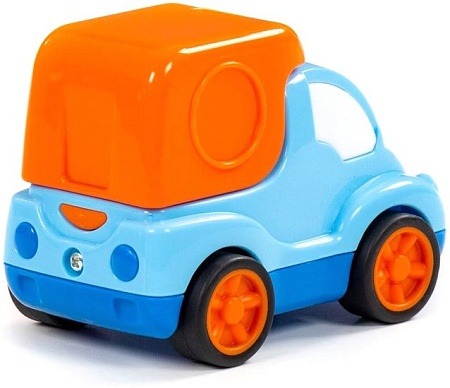 Игрушечный транспорт Полесье Беби Кар автомобиль-фургон инерционный 88833 (голубой/оранжевый)