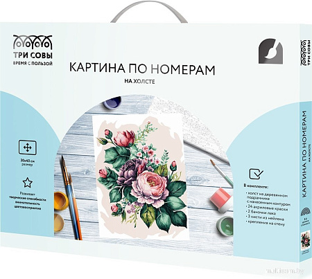 Три совы Цветочная композиция КХ3040_53859