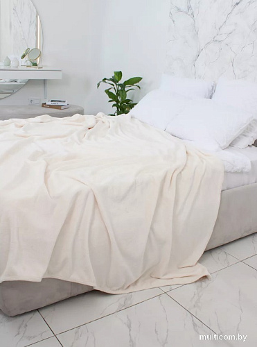 Плед Casa Conforte Royal Flannel 150x200 6155358 (кремовый)