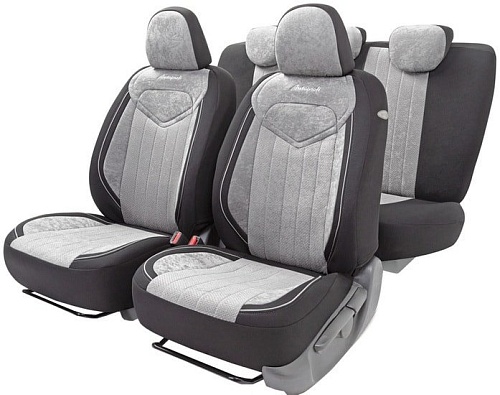 Комплект чехлов для сидений Autoprofi Signature SGN-1505 (черный/серый)