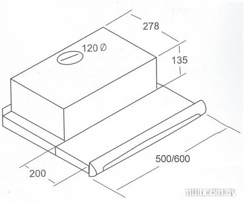 Кухонная вытяжка Exiteq Retracta 502 SS