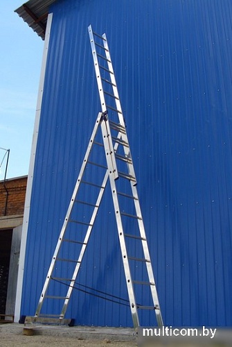 Лестница-стремянка Алюмет трехсекционная универсальная 6315 3x15