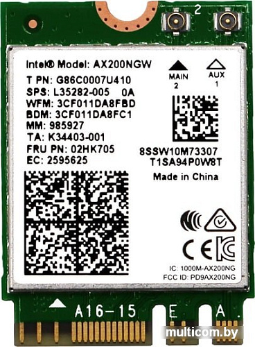 Wi-Fi/Bluetooth адаптер Intel AX200NGW