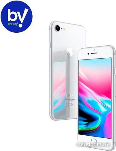 Смартфон Apple iPhone 8 64GB Восстановленный by Breezy, грейд A+ (серебристый)