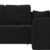 Угловой диван Mebelico Кембридж угловой 108817 (правый, велюр, черный)