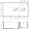Кухонная мойка Omoikiri Tedori 85-2-U-BL (черный)