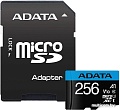 Карта памяти A-Data Premier AUSDX256GUICL10A1-RA1 microSDXC 256GB (с адаптером)