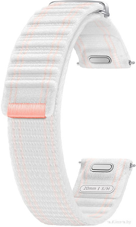 Ремешок Samsung Fabric для Samsung Galaxy Watch7 (S/M, бело-розовый)