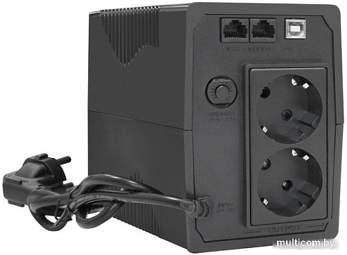 Источник бесперебойного питания ExeGate Power Smart ULB-1000.LCD.AVR.2SH.RJ.USB EX292792RUS