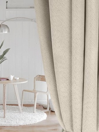 Комплект штор Soft Lines Рогожка димаут 2226-2 (180x260, молочный)