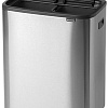 Brabantia Bo Touch Bin Hi 2 x 30 л (стальной с защитой от отпечатков)