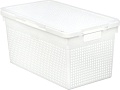 Коробка для хранения Violet Лофт с крышкой 562106 21 л (белый)