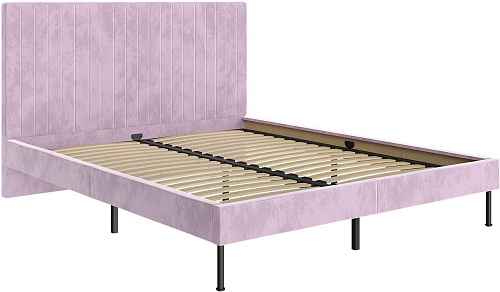 Кровать НК-Мебель Novel 160x200 26011194 (велюр пыльно-розовый)