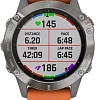 Умные часы Garmin Fenix 6 Sapphire (титановый/оранжевый)