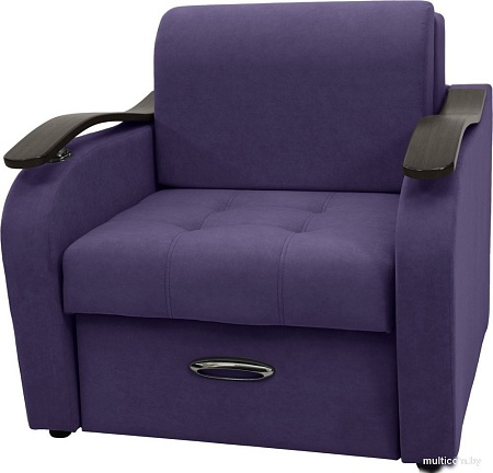Кресло Сириус Лидер-2 ППУ 95x110 (Eva 31 велюр фиолетовый)