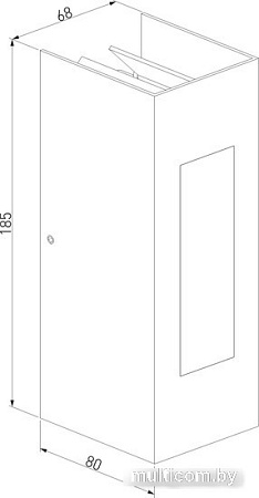Уличный настенный светильник Elektrostandard 1638 Techno LED (черный)