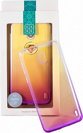 Чехол Case Rainbow для Nokia 2 (фиолетовый)