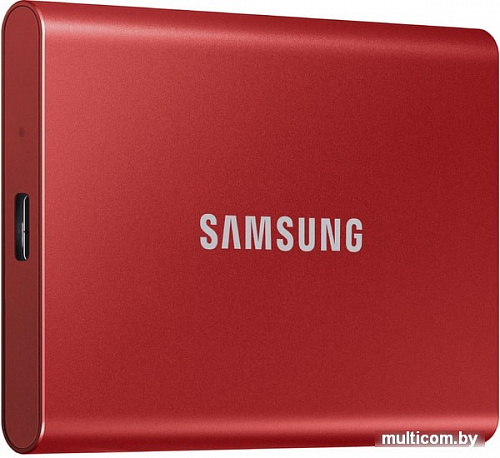 Внешний накопитель Samsung T7 500GB (красный)