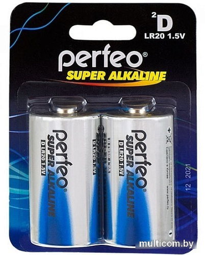 Батарейки Perfeo Super Alkaline LR20/2BL