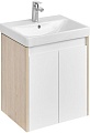 Акватон Тумба с умывальником Сканди Doors 55 1A2788K0SDB20 (белый/дуб верона)