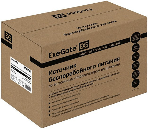 Источник бесперебойного питания ExeGate SpecialPro UNB-2200.LED.AVR.2SH.RJ.USB EX292613RUS