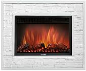 Портал Firelight Loft 30 (камень белый/белая эмаль)