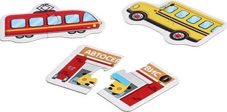 Мозаика/пазл Puzzle Time Веселый транспорт Макси-пазлы 4868652 (29 эл)