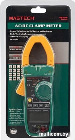Токовые клещи Mastech MS2138