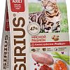 Сухой корм для кошек Sirius для взрослых кошек мясной рацион 400 г